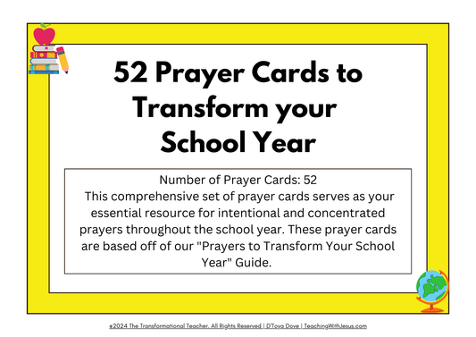 52 Prayer Cards to Transform Your School Year